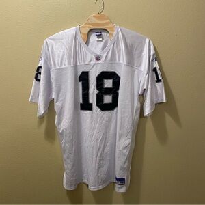 Men’s Size 60 NFL Vintage Reebok Raiders Randy Moss #18 Football Jersey